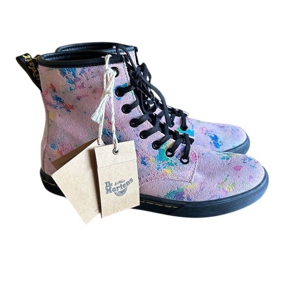 Dr. Martens Women’s Pink Sheridan Confetti Suede Boots Size 7 NEW MSRP 140.00 - Picture 7 of 16
